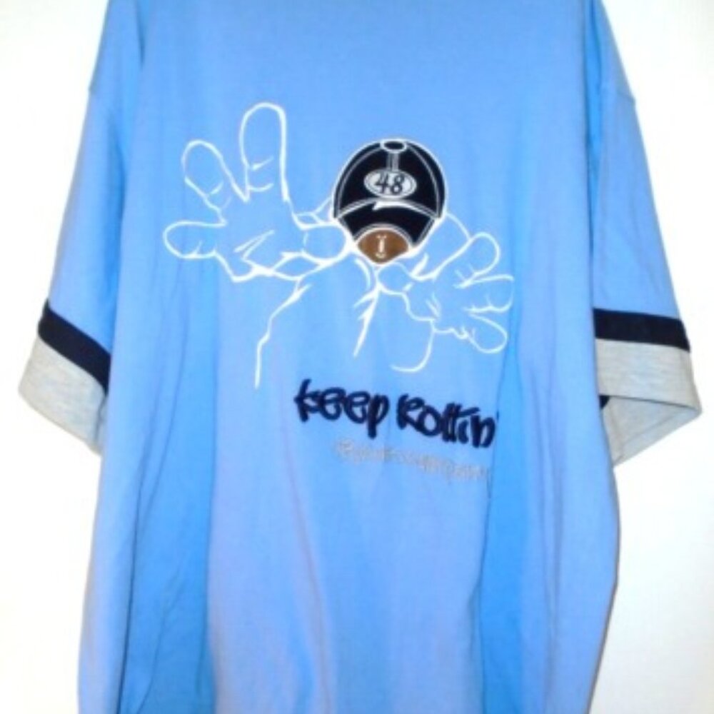 Keep Rolllin' Men's 3XL 48 Jeans Co T Shirt Embroidered Hip Hop Grunge Urban